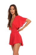 IRINI PLAYSUIT - SCARLET