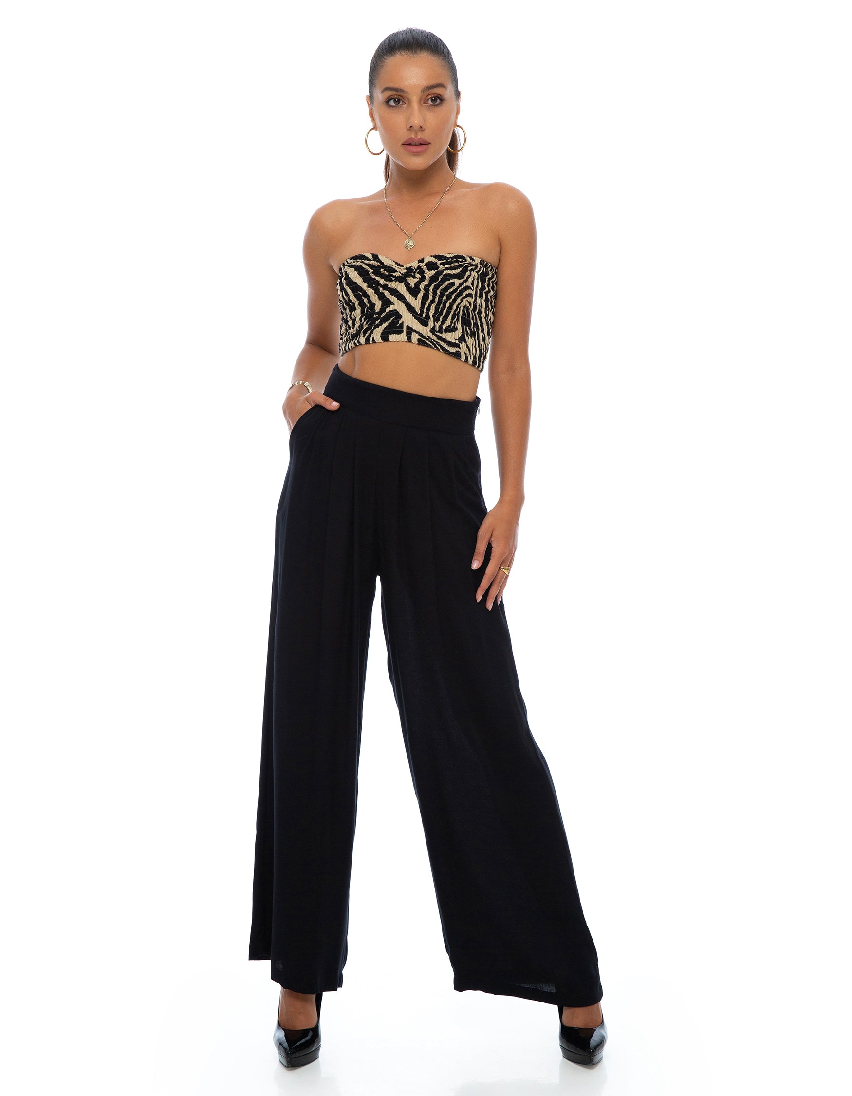 パンツ MRZ SS25 WIDE LEG TROUSERS (S25 0005 9901) ZW X GW Wide Leg Sweatpants With Side Panel - BLACK