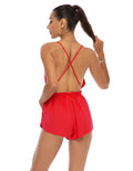 STARLA PLAYSUIT-SCARLET