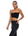CAMILIA BANDEAU TOP- BLACK