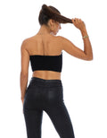 CAMILIA BANDEAU TOP- BLACK