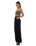 CAMILIA BANDEAU TOP- ZEBRA