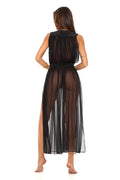 CLEOPATRA MAXI SILK CHIFFON - BLACK