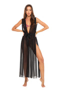 CLEOPATRA MAXI SILK CHIFFON - BLACK