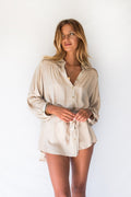 LYRA SHIRT DRESS - DUNE