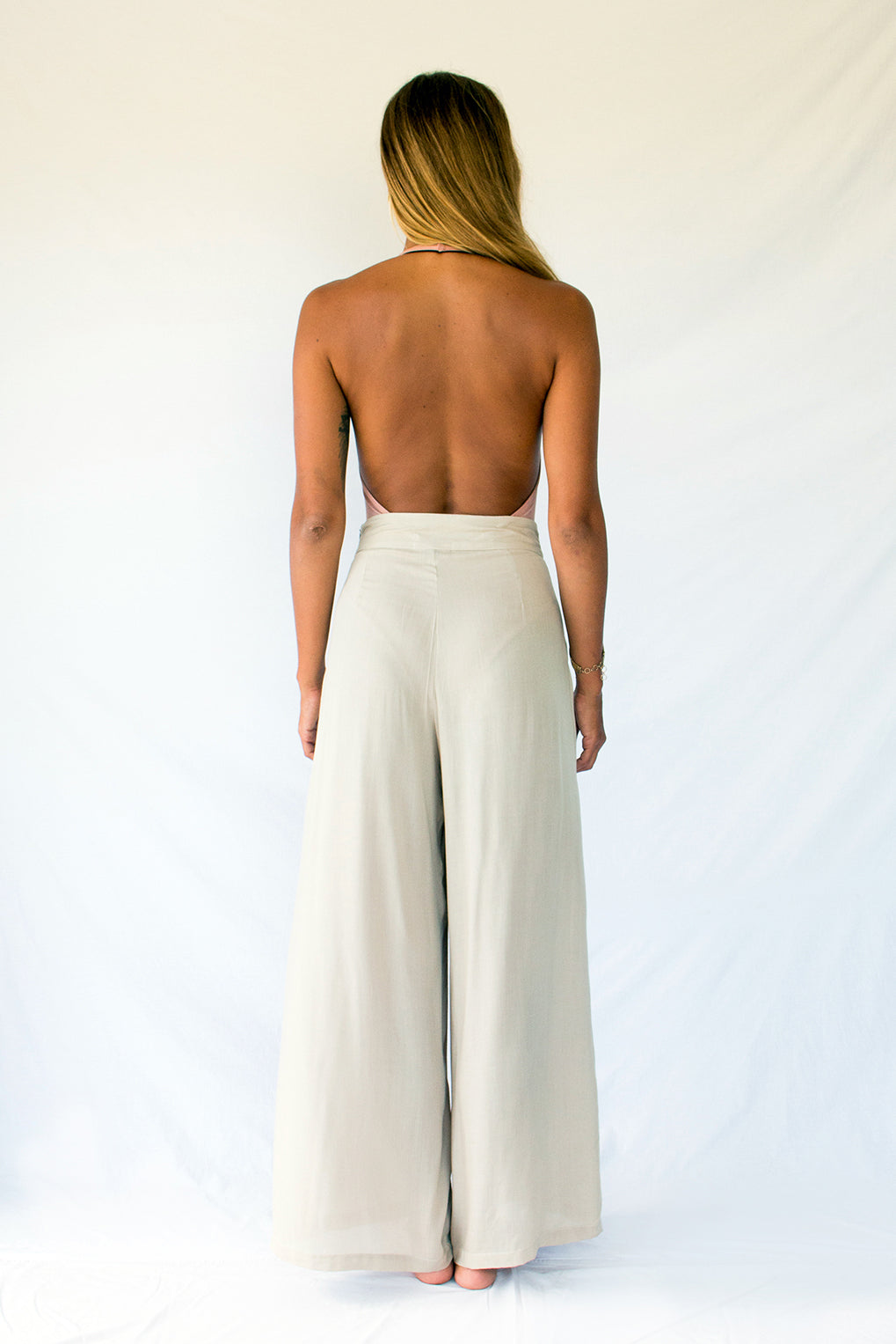 ANINE BING Lyra pleated woven wide-leg pants | NET-A-PORTER