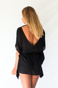 TALITHA KIMONO DRESS - BLACK
