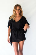 TALITHA KIMONO DRESS - BLACK